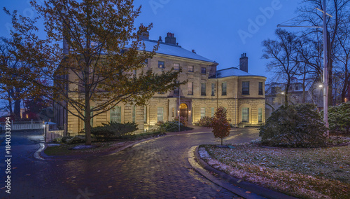 Georgian styled Government House, the residence of the Lieutenant Governor, in Halifax, Nova Scotia, Canada