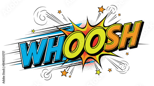 Vibrant comic sound effect design for dynamic animation and storytelling