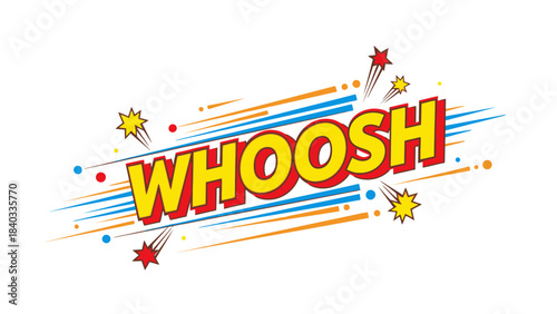 Whoosh Comic Book Effect Graphic