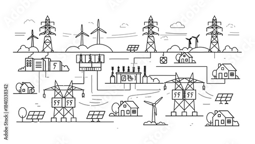 Smart Electrical Grid with Renewable Energy and Homes Network