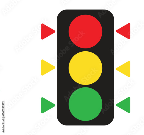 traffic signal light.vector symbol