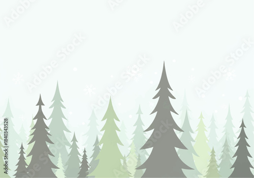 Bright Winter Landscape with Sunlit Snowfields and Soft Blue Shadows from Pine Trees