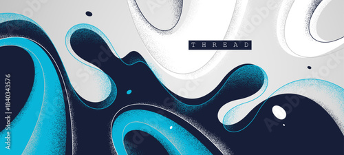 Lava in dynamic motion vector abstract background, curvy lines and textures wallpaper art, emotional and expressive graphics of fluid.