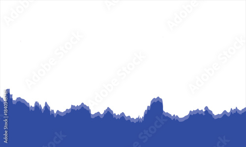 Blue torn paper edge on white background. Rough red torn paper strip with an uneven ripped edge against a white background, useful for design overlays and creative layouts.

