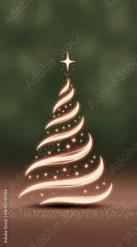 abstract christmas tree
