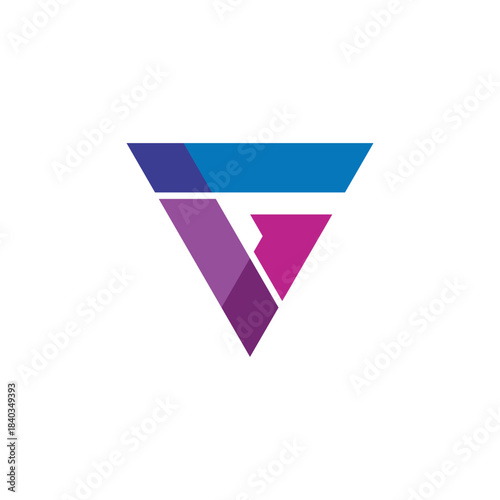Abstract geometric triangular Letter G logo design with purple and blue gradient colors, modern corporate identity element for technology or business Free Download Abstract geometric triangular Letter G logo design with purple and blue gradient colors, modern corporate identity element for technology or business - GFXLoad