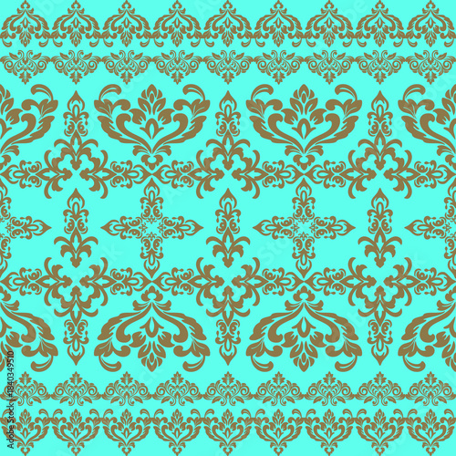 Classic Damask Seamless
Pattern - Vector Illustration for Elegant Textile
Design,Damask,Jacquard loom, Brocade, Satin weave,ethnic, geometric, textile, fabric, motif, retro, 