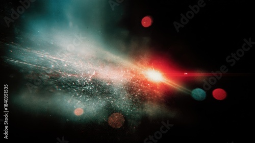 light leak overlay effect with scratch dust and motion blur light leaks,retro noisy film texture light leak flare on black background, grung old film burn lens, Generative ai