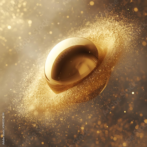 Levitating Golden Orb