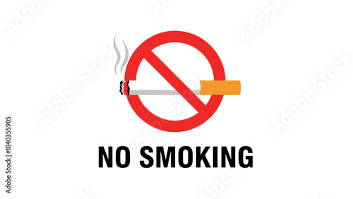 No Smoking Sign: Universal Prohibition and Public Health Warning