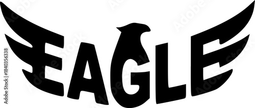 Conceptual Wordmark Logos Transforming the Word EAGLE into Eagle Forms