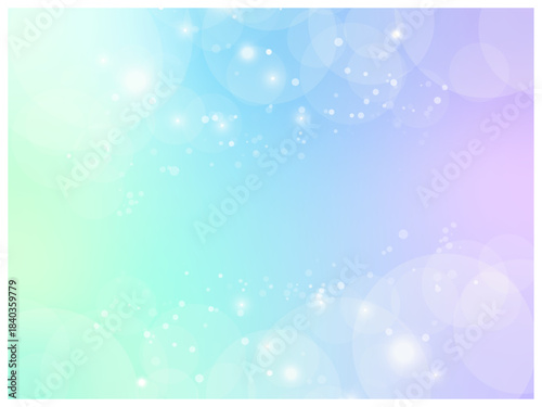 淡いゆめかわグラデーション背景｜キラキラ光るネオン・パステル・ファンタジーイラスト