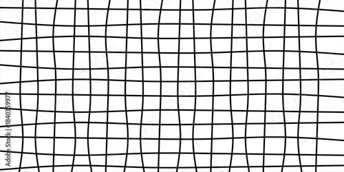 Blue Gingham seamless pattern, tartan texture for spring picnic table cloth, shirts, plaid, clothes, blankets, paper. Vector checkered hand paint wavy strokes.