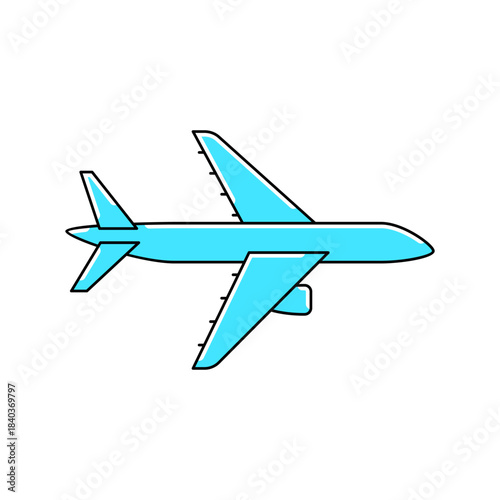 Airplane icon. Air travel and tourism item.