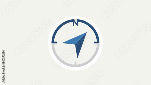 Compass Icon Vector Illustration.
