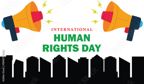 International Human Rights Day Awareness Banner.