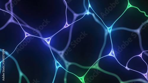 Neurons network glowing blue purple green dark 2025 2026 download synapse brain