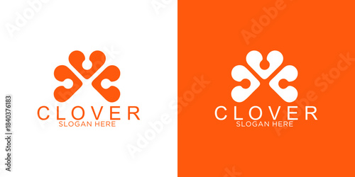 Stunning modern clover logo design concept perfect for branding luck success technology or finance businesses needing a vibrant mark