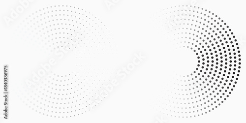 Circular spiral sound wave rhythm.modern