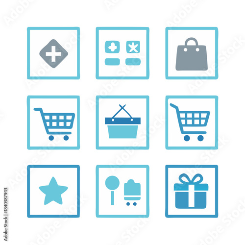 Shopping Line Vector Icons – Editable Outline Icon Set