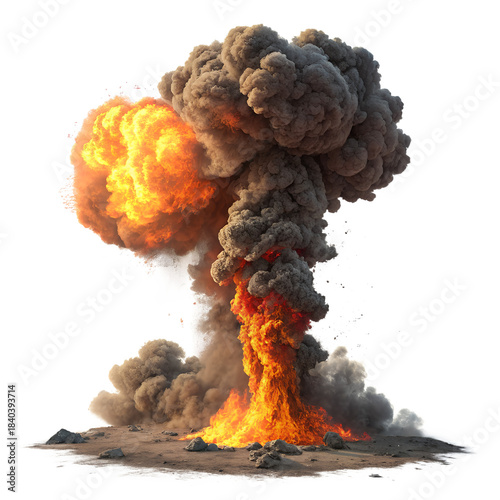 burning fire explosion