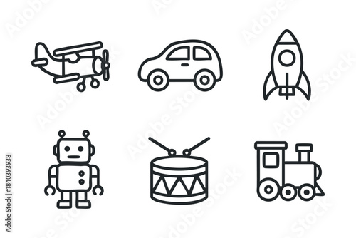 Fun collection of toys and vehicles for children’s playtime