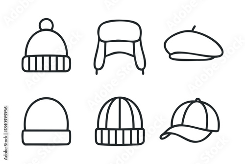 Stylish headwear collection for chilly weather and casual outings