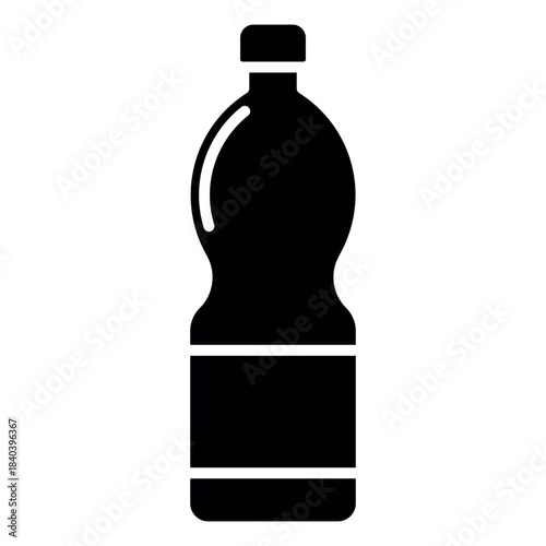 Water Bottle Icon Template – Clean Hydration Symbol