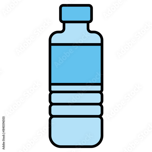 Water Bottle Icon Template – Clean Hydration Symbol