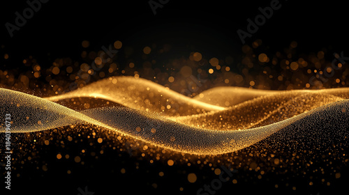 Golden Celebration Glow – Luxury New Year Abstract Background