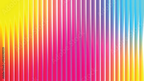 symmetrical vertical gradient stripes with full spectrum color transitions and white line segmentation