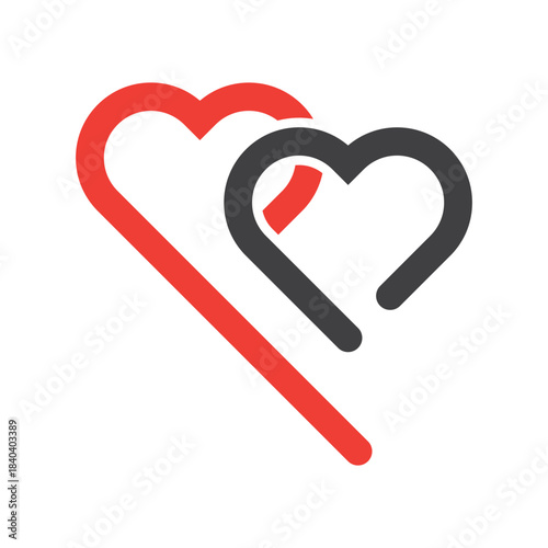 valentine heart love logo