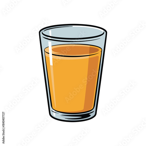 A refreshing glass of orange juice, perfect for a morning pick-me-up, vitamins and health.