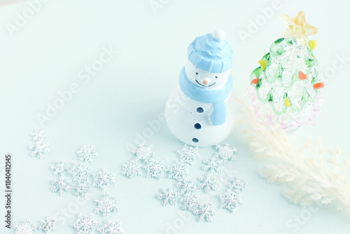 クリスマスと雪だるま