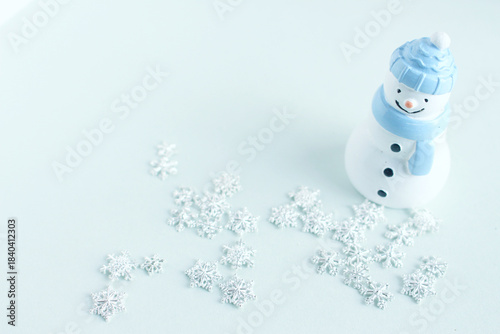 クリスマスと雪だるま