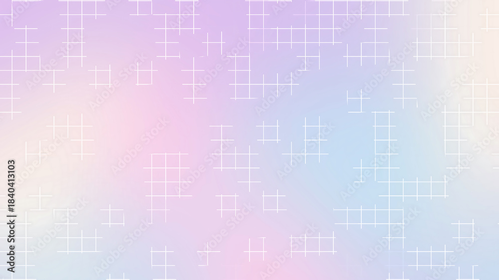 Obraz premium Girly Pastel Soft Grid Line Pattern Background