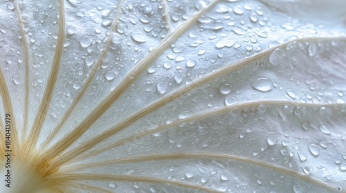 Flower petal with water drops