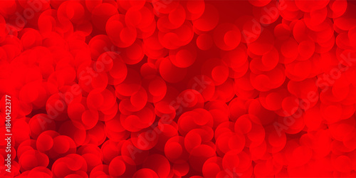 Red abstract bokeh of lights on black background simple abstract vector