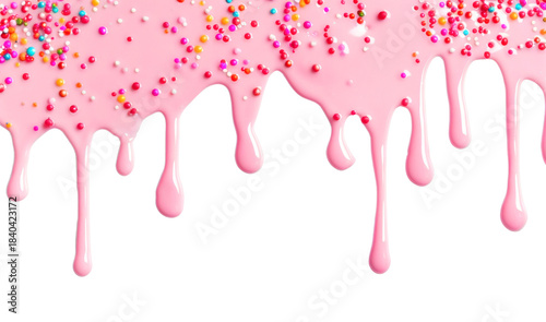 PNG Colorful dripping candy sprinkles