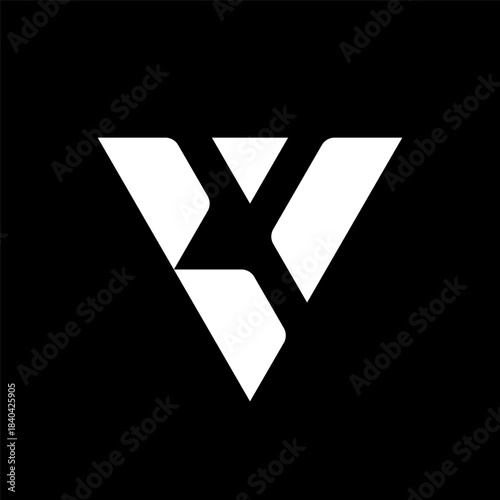 Letter BV or VB creative monogram logo