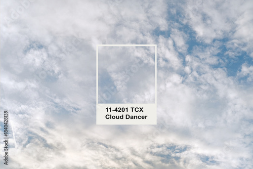 cloudy sky, cloud dancer color 2026, spiritual connection with nature, wallpaper or digital background for design and product presentation