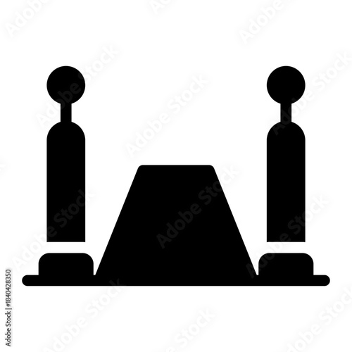 red carpet glyph icon