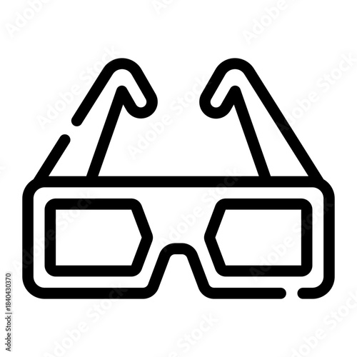 glasses line icon