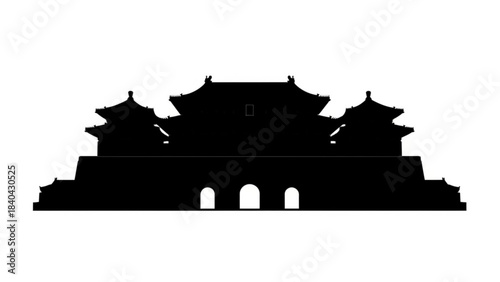 castle silhouette vector