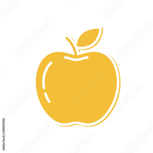 vector illustration of an apple