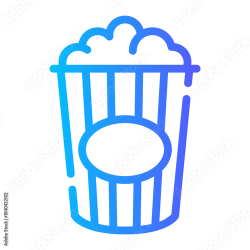 popcorn gradient icon