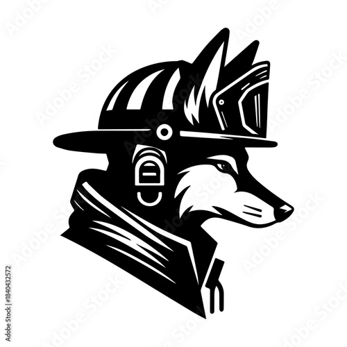 Firefighter Fox: Courageous Animal Hero in Uniform.