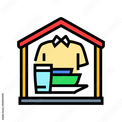 basic needs color icon vector illustration