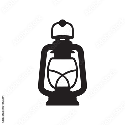 old oil lamp .vector eps 10