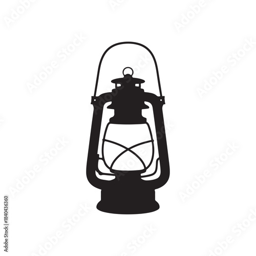 old oil lamp .vector eps 10